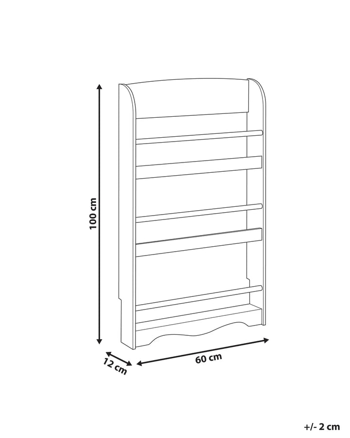 Wall Bookshelf  100 cm Pastel Pink Alleisha