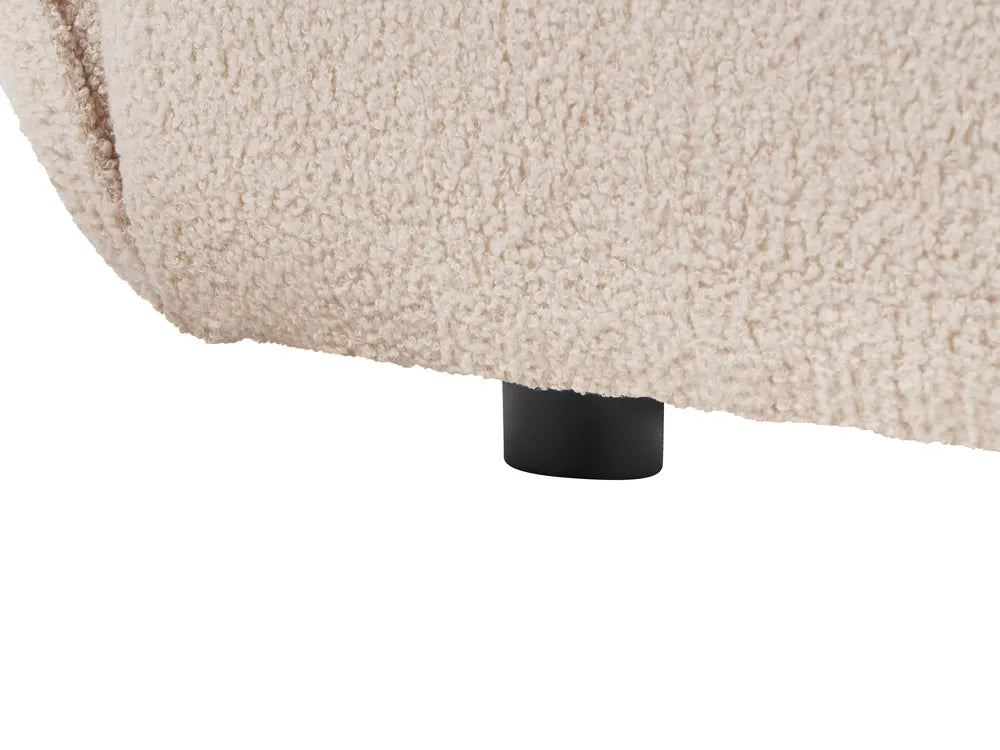 Modular Corner Sofa 5 Seater Beige Left Hand Leiani