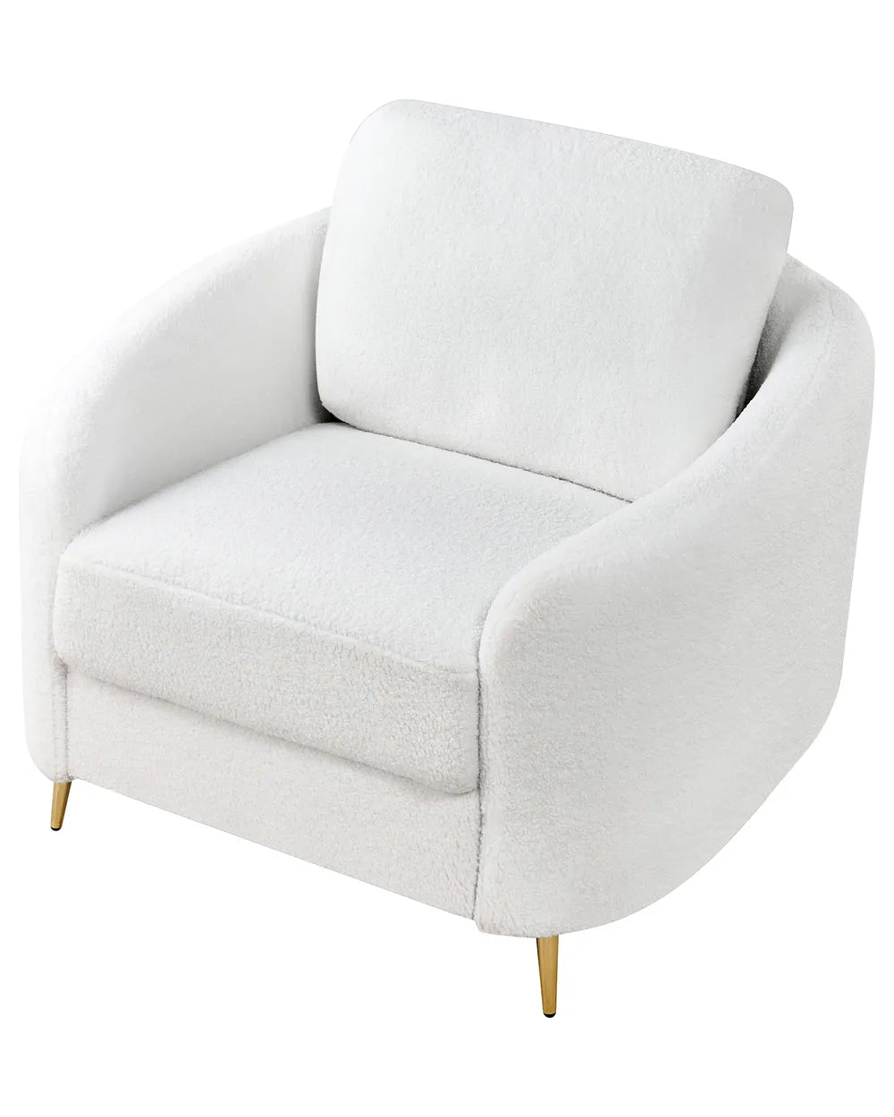 Armchair Boucle White Euclid