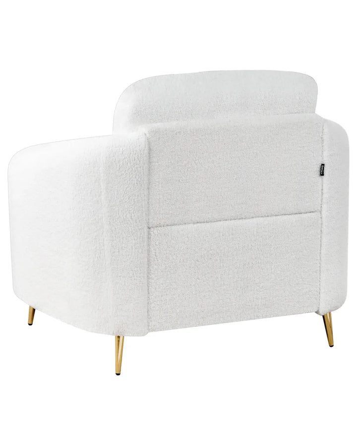 Armchair Boucle White Euclid