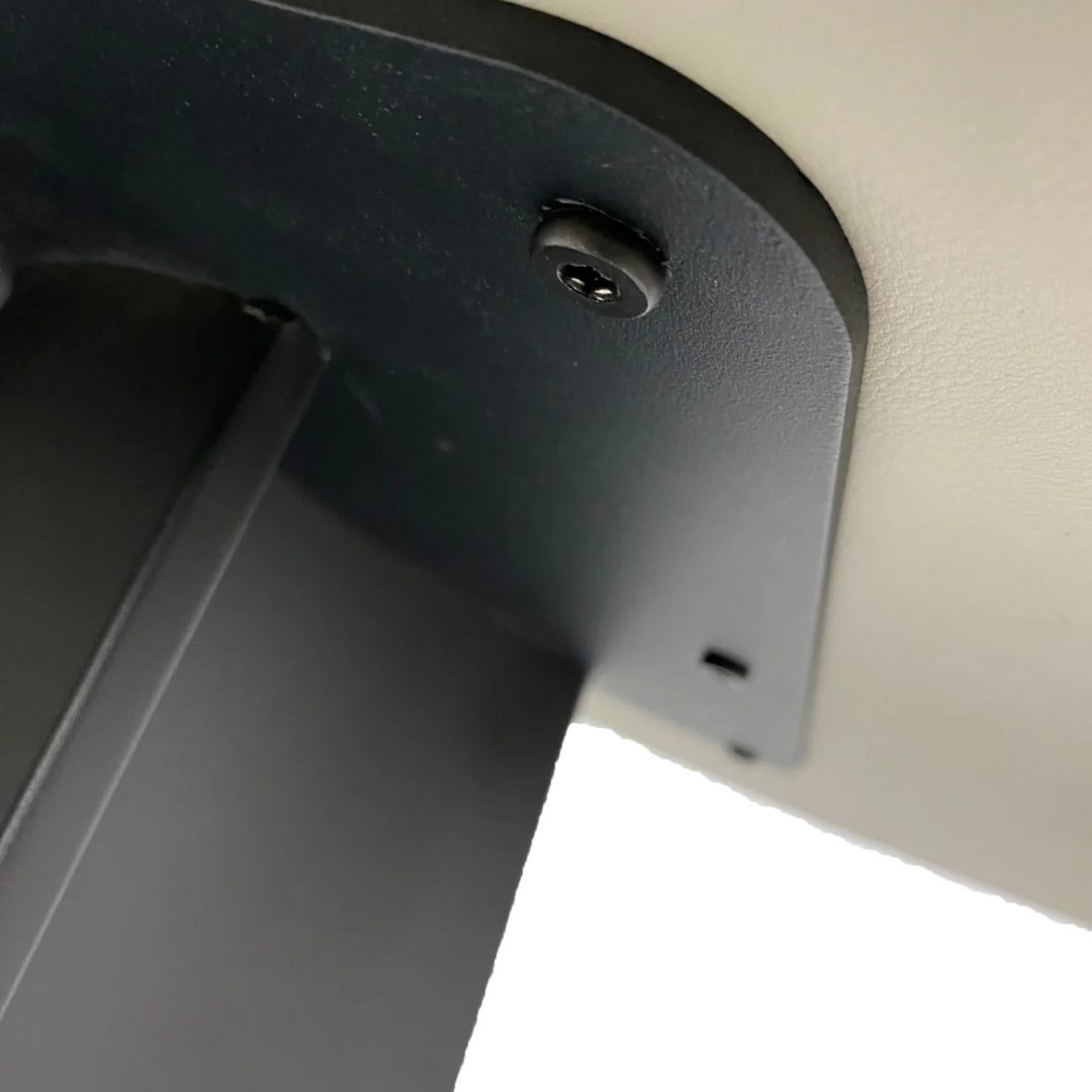 Rosemary Black Metal & White Marble Oval Dining Table