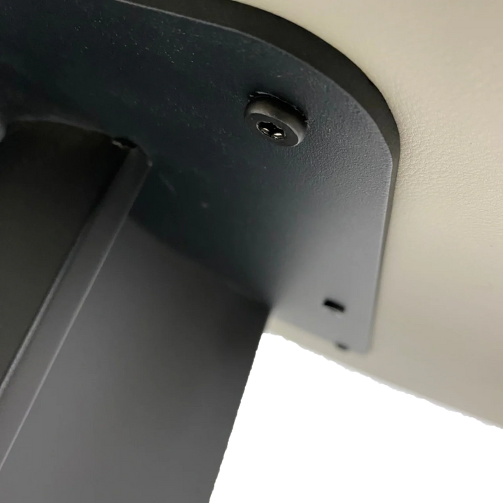 Rosemary Black Metal & White Marble Oval Dining Table