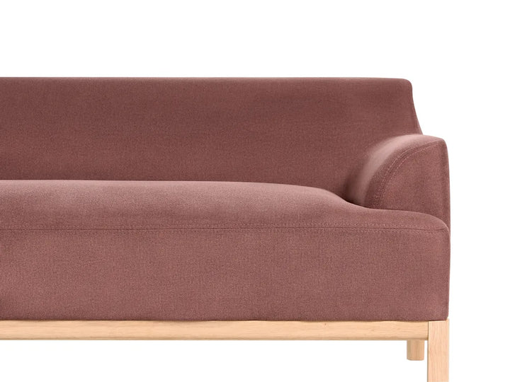 Corner Sofa 3 Seater Fabric Burgundy Right Hand Azuri