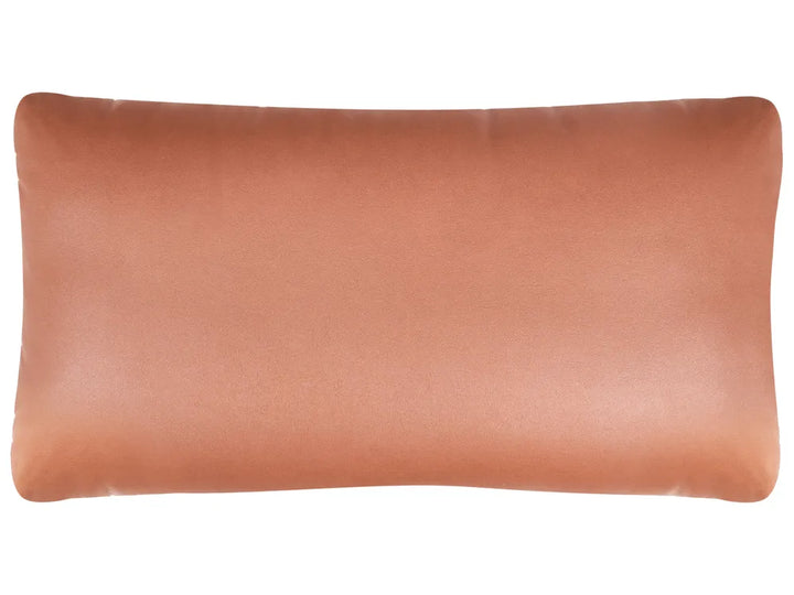 Modular Corner Sofa 3 Seater Faux Leather Golden Brown with Ottoman Left Hand Nova