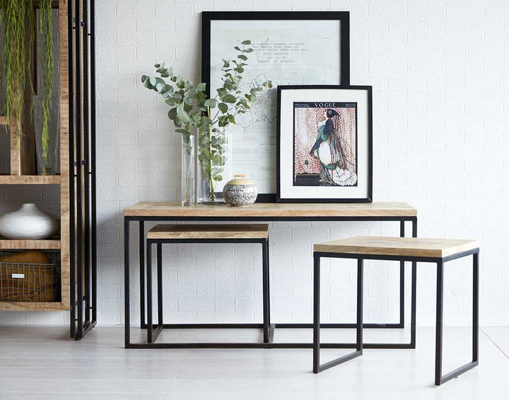 Cosmo Industrial John Long Coffee Table Set