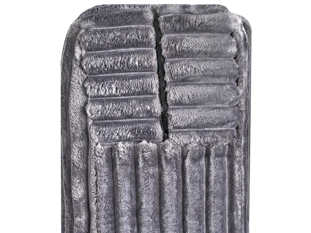 Corner Sofa 3 Seater Corduroy Dark Grey Right Hand Vardie