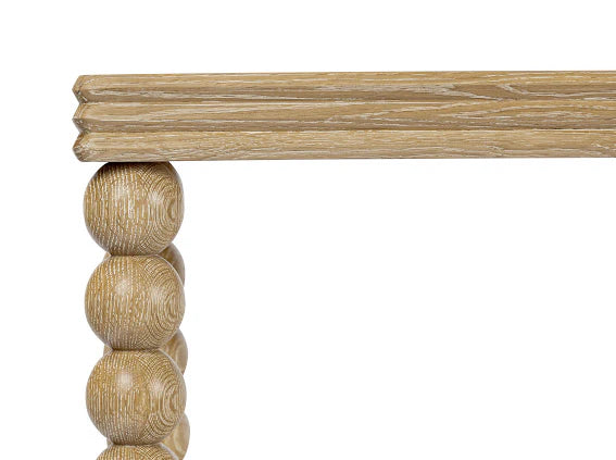 D.I.Designs Bedwyn Sphere Natural Oak Wood Console Table