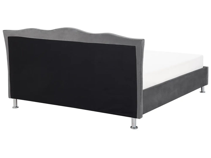 Ottoman Bed Velvet 160 x 200 cm (EU King Size) Dark Grey Minas