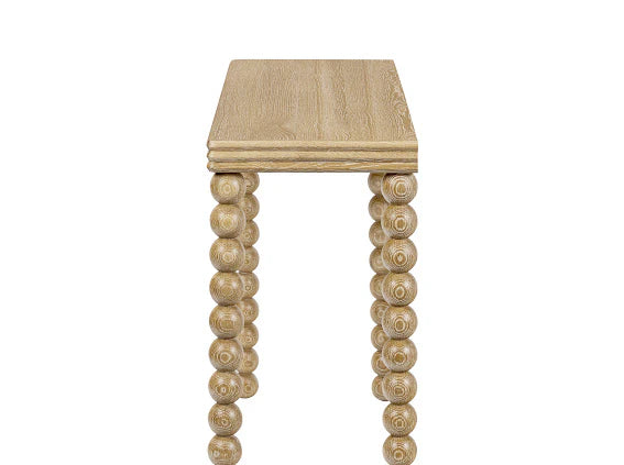 D.I.Designs Bedwyn Sphere Natural Oak Wood Console Table