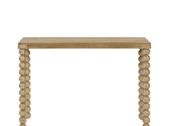 D.I.Designs Bedwyn Sphere Natural Oak Wood Console Table