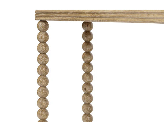 D.I.Designs Bedwyn Sphere Natural Oak Wood Console Table