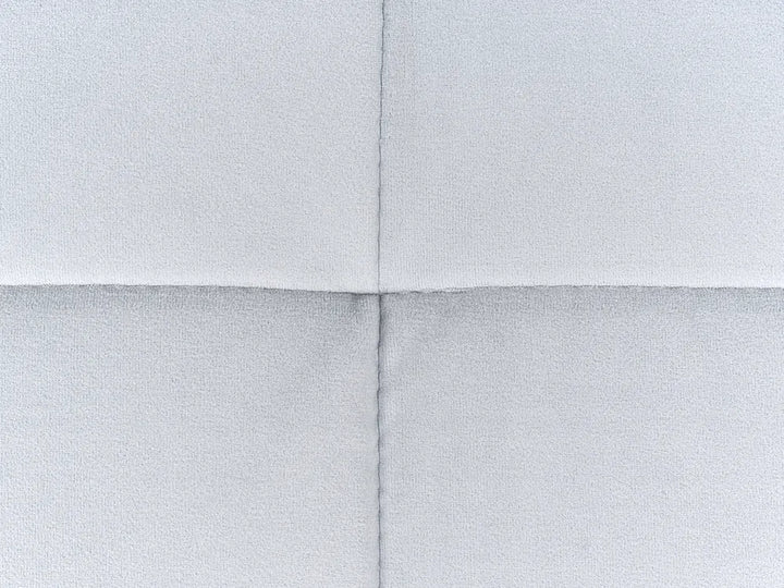 Modular Corner Sofa Bed 4 Seater Velvet Light Grey Left Hand Denby