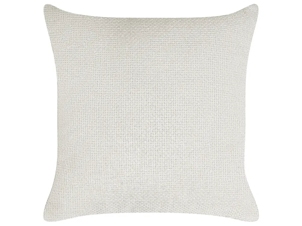 Corner Sofa Bed 3 Seater Faux Linen Light Beige Left Hand Azuri