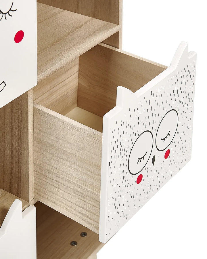 4 Tier Bookcase 70 cm Light Brown Alleisha