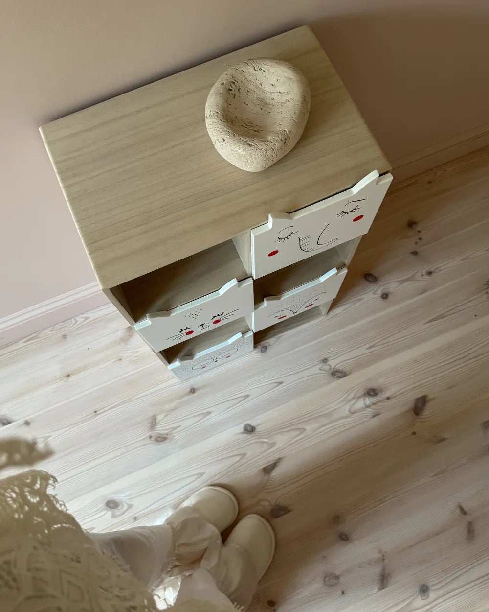 4 Tier Bookcase 70 cm Light Brown Alleisha