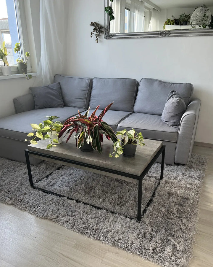 Corner Sofa Bed 3 Seater Fabric Light Grey with Storage Right Hand Mauralia