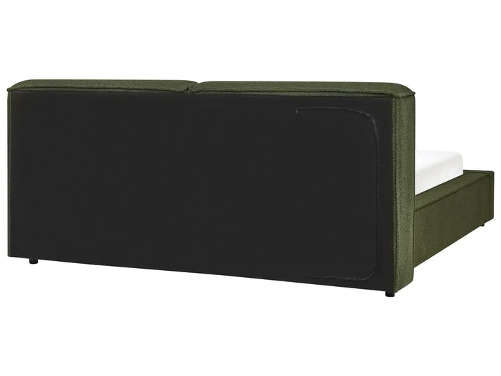 Bed Boucle 160 x 200 cm (EU King Size) Dark Green Westfield