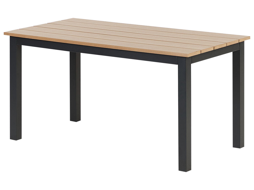 Messina Garden Dining Table 100 cm 52 cm Black
