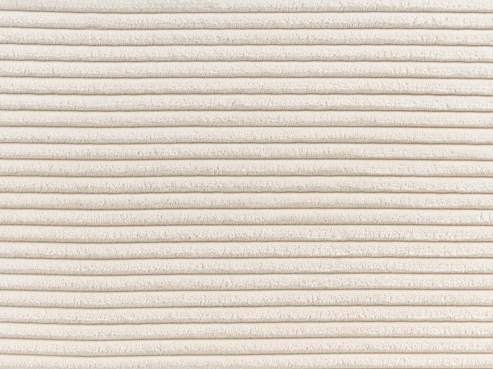 Corner Sofa 4 Seater Corduroy Light Beige Right Hand Herrick