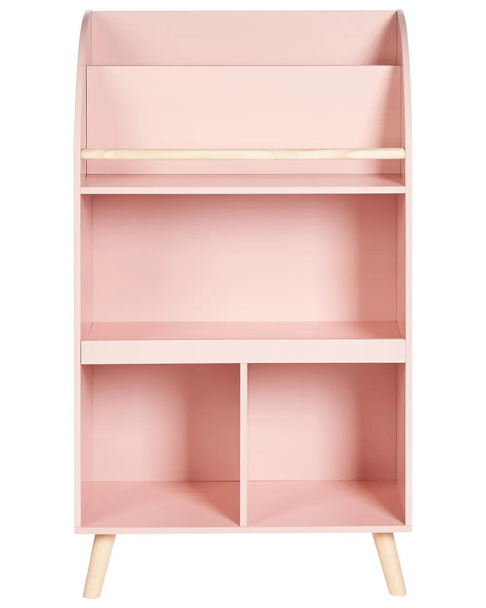 3 Tier Bookcase 102 cm Pastel Pink Alleisha