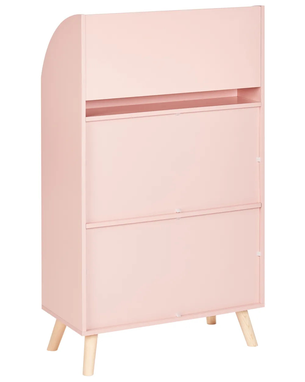 3 Tier Bookcase 102 cm Pastel Pink Alleisha
