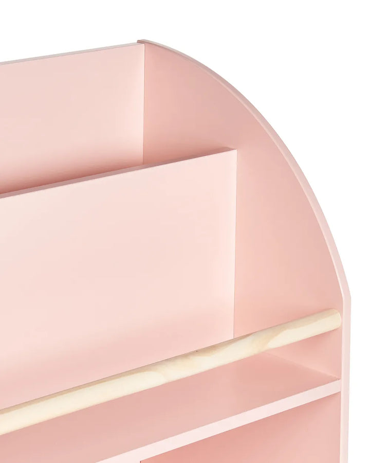 3 Tier Bookcase 102 cm Pastel Pink Alleisha
