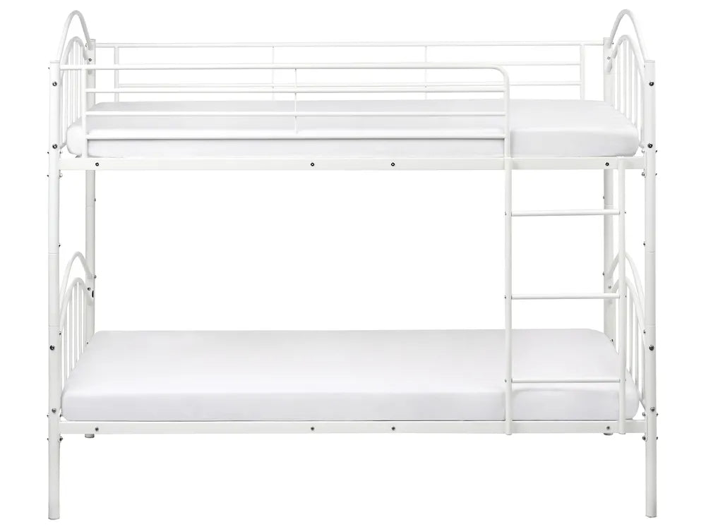 Bunk Bed Metal 90 x 200 cm (EU Single) White Austino