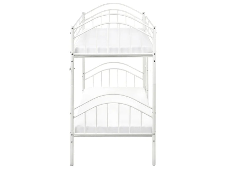 Bunk Bed Metal 90 x 200 cm (EU Single) White Austino