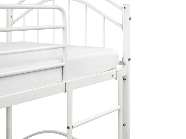Bunk Bed Metal 90 x 200 cm (EU Single) White Austino