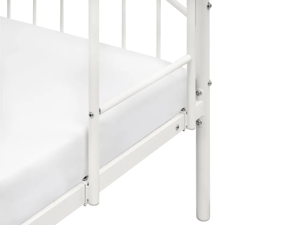 Bunk Bed Metal 90 x 200 cm (EU Single) White Austino
