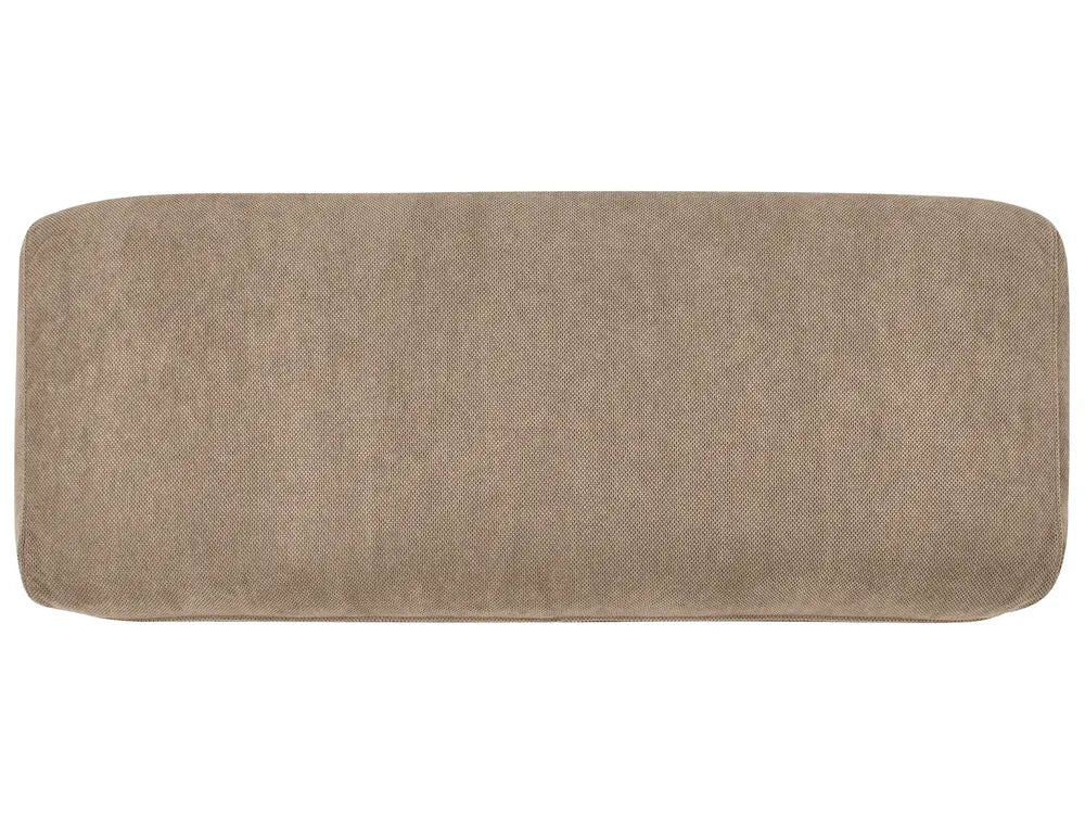 Corner Sofa 3 Seater Fabric Brown Left Hand Emilio