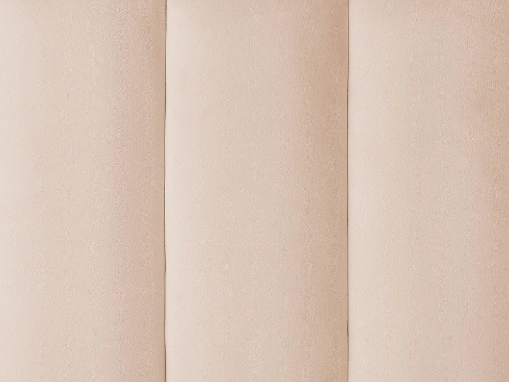 Bed Velvet 160 x 200 cm (EU King Size) Beige Henley