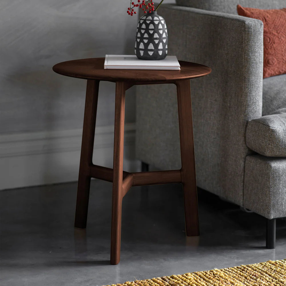 Madrid Side Table in Dark Brown