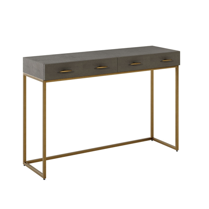 D.I.Designs Hampton Console Table Grey Shagreen