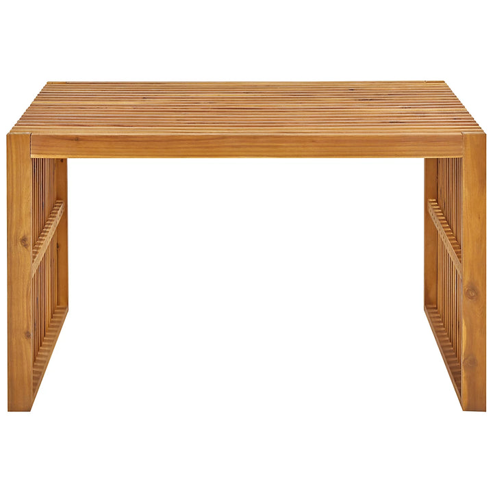 Bellano Garden Dining Table  70 cm 120 cm Acacia Wood Brown