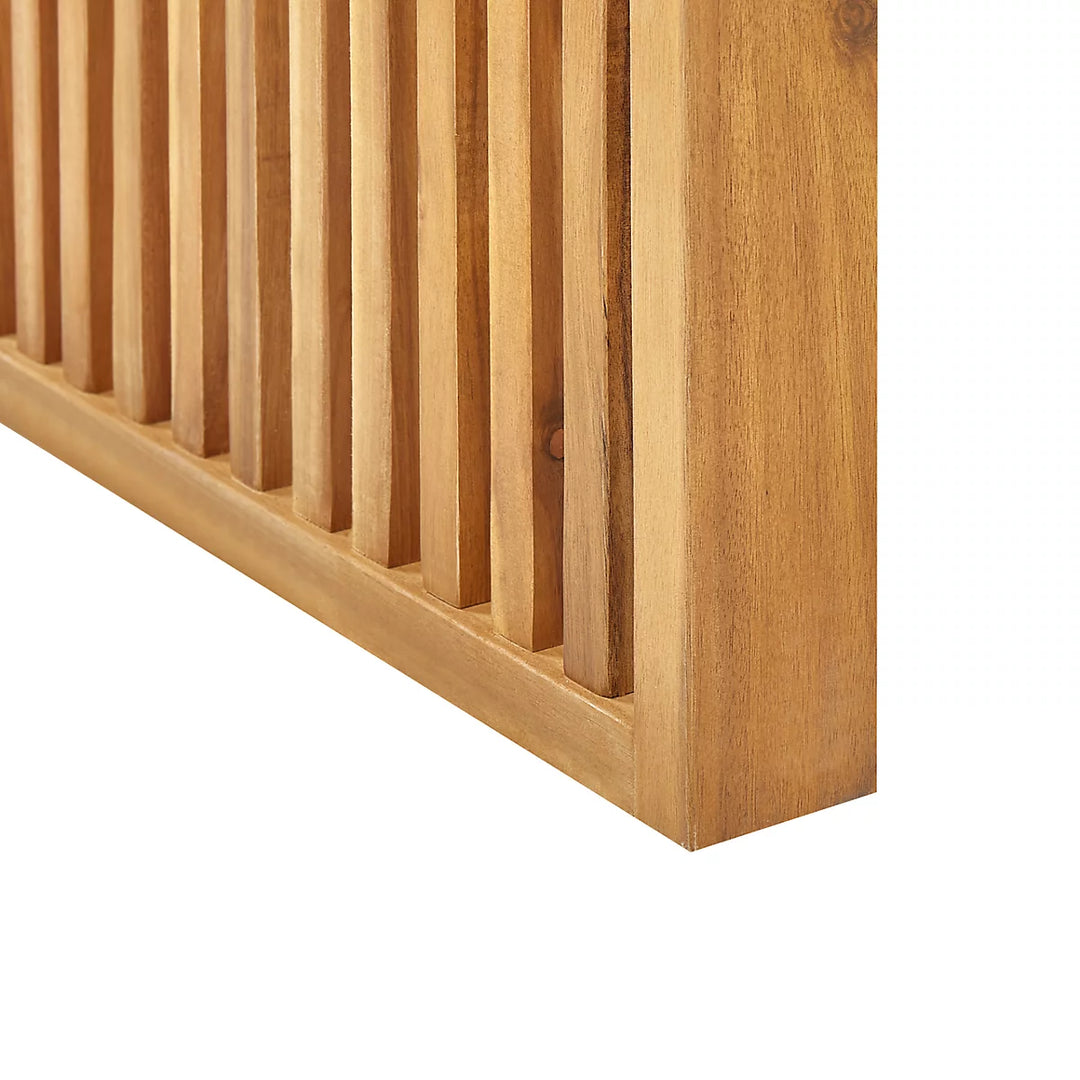 Bellano Garden Dining Table  70 cm 120 cm Acacia Wood Brown