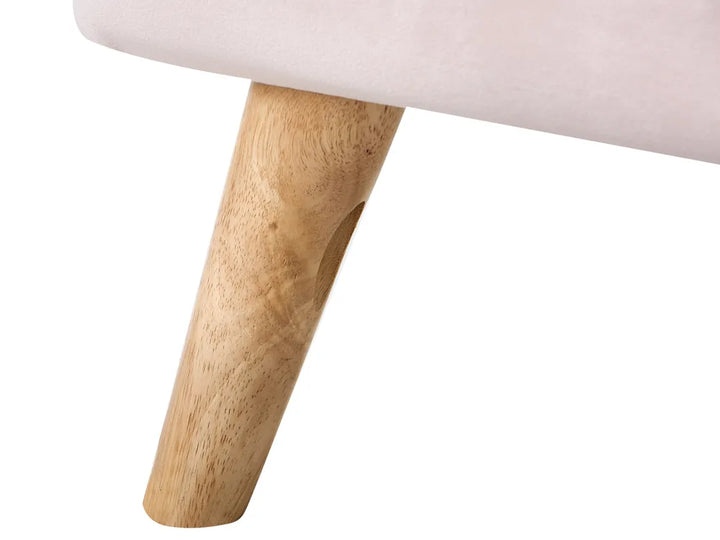 Bed Velvet 90 x 200 cm (EU Single) Pastel Pink Ambrey