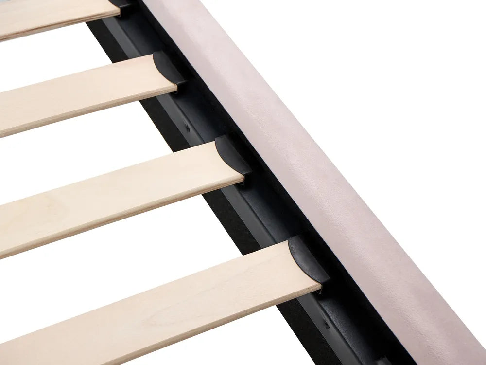Bed Velvet 90 x 200 cm (EU Single) Pastel Pink Ambrey