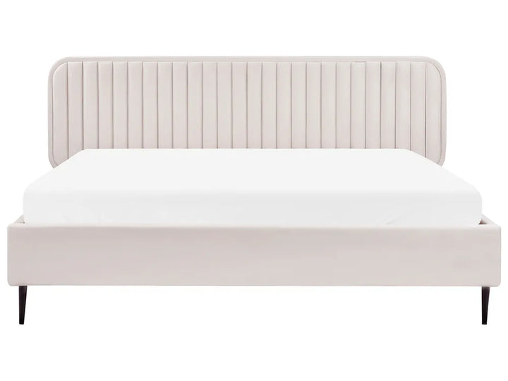 Bed Velvet 180 x 200 cm (EU Super King) Beige Braya