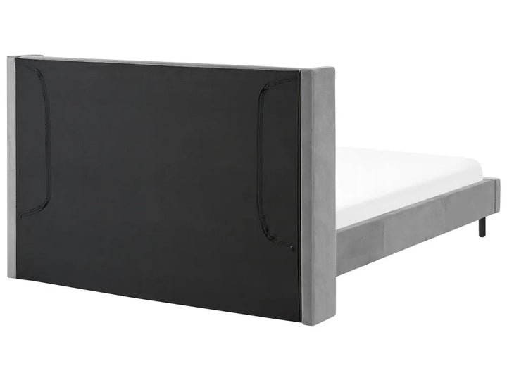 Bed Velvet 160 x 200 cm (EU King Size) Grey Gaillarde