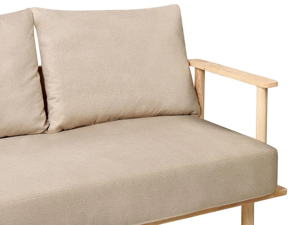 Sofa 2 Seater Fabric Sand Beige Arath
