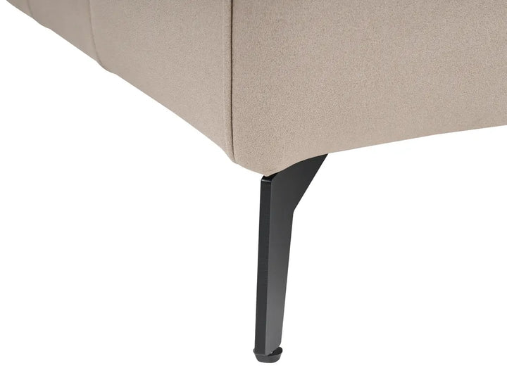 Sofa 2 Seater Faux Leather Taupe Makirah