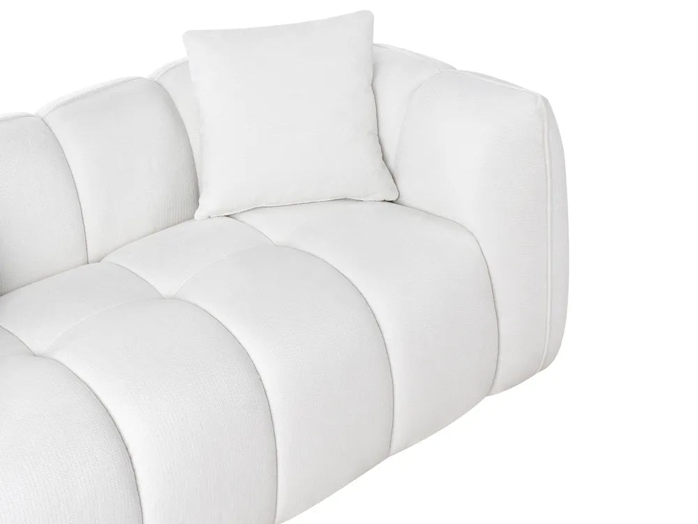 Sofa 2 Seater Fabric Off-White Kenndy