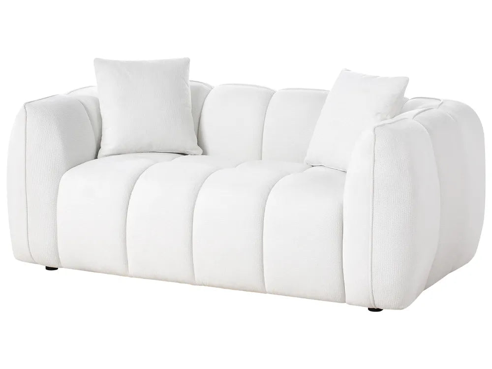 Sofa 2 Seater Fabric Off-White Kenndy