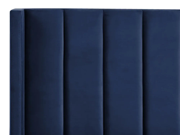 Bed Velvet 160 x 200 cm (EU King Size) Navy Blue Gaillarde