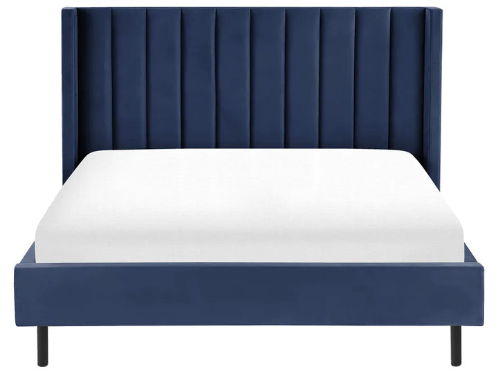 Bed Velvet 160 x 200 cm (EU King Size) Navy Blue Gaillarde