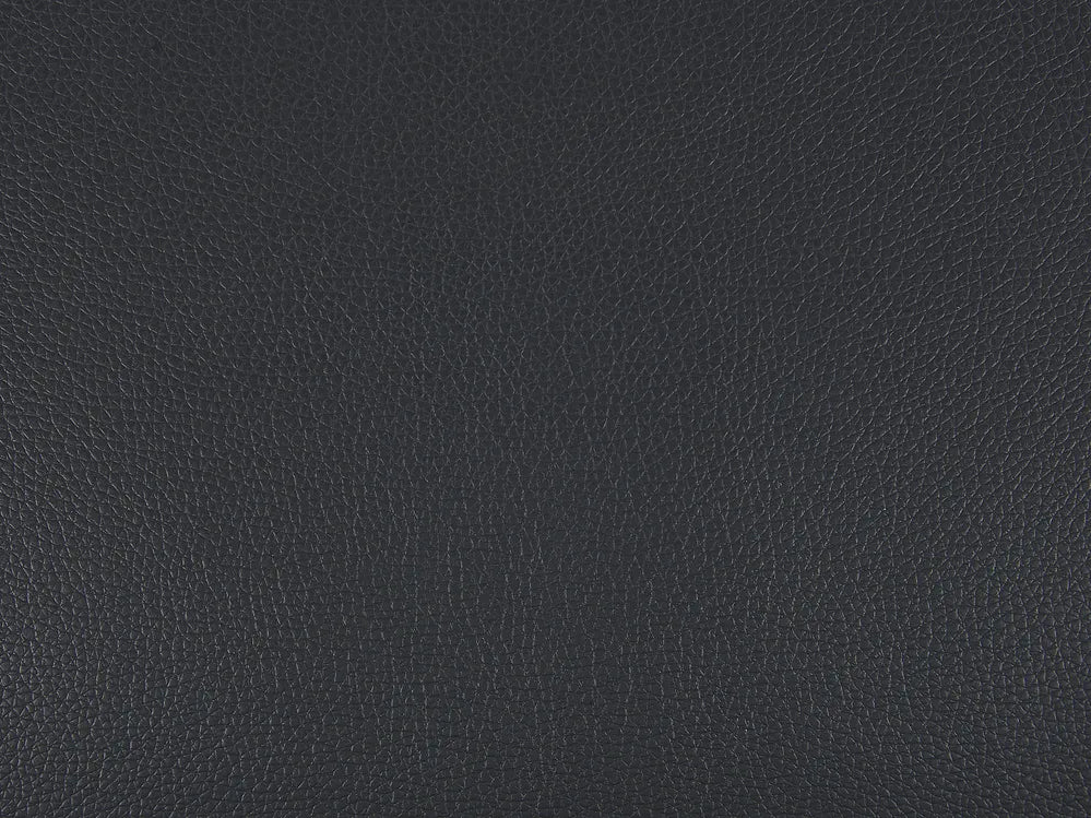Sofa 2 Seater Faux Leather Black Jarrow
