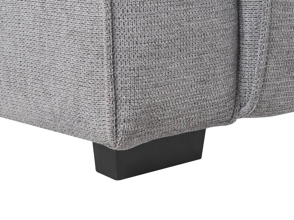 Electric Recliner Sofa 2 Seater Fabric Grey Hanscom
