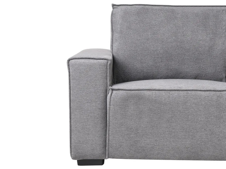 Electric Recliner Sofa 2 Seater Fabric Grey Hanscom