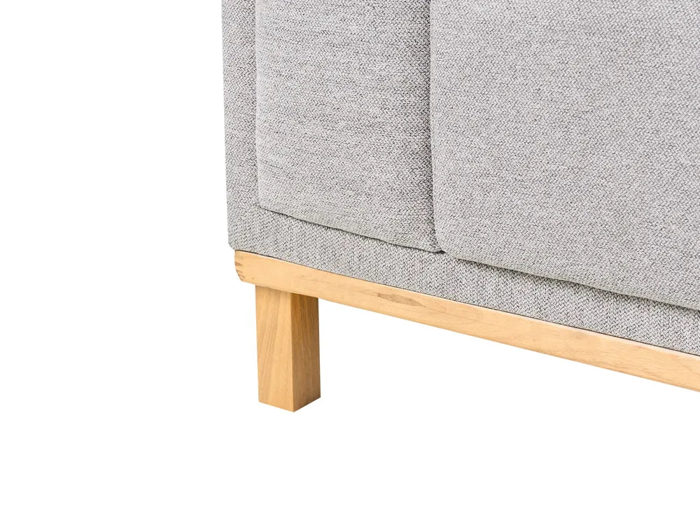 Corner Sofa 5 Seater Fabric Grey Left Hand Josanna